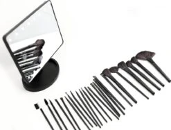 Cosmetica Visagie Make-up Kwasten Set - Professionele 24-Delige | Beauty Brush Kwasten Voor Mascara/Oogschaduw/Concealer/Foundation/Blush/Eyeliner/Highlighter/Poederkwast | Contourkwast Make-up Borstels Penselen 9 Cosmetica Visagie Make-up Kwasten Set - Professionele 24-Delige | Beauty Brush Kwasten Voor Mascara/Oogschaduw/Concealer/Foundation/Blush/Eyeliner/Highlighter/Poederkwast | Contourkwast Make-up Borstels Penselen -GlowBelle Verkoopwinkel 1200x908 1