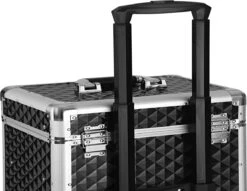 Songmics Kapperskoffer - Cosmetica Trolley - Cosmetica Koffer - Make-up Koffer - Visagie Koffer - Make Up Trolley - Op Wielen - Zwart -GlowBelle Verkoopwinkel 1200x930 1