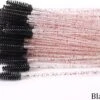 Wegwerp Wimper En Wenkbrauw Borsteltjes - Mascara Borsteltjes - Zwart Glitter - 25 Stuks
