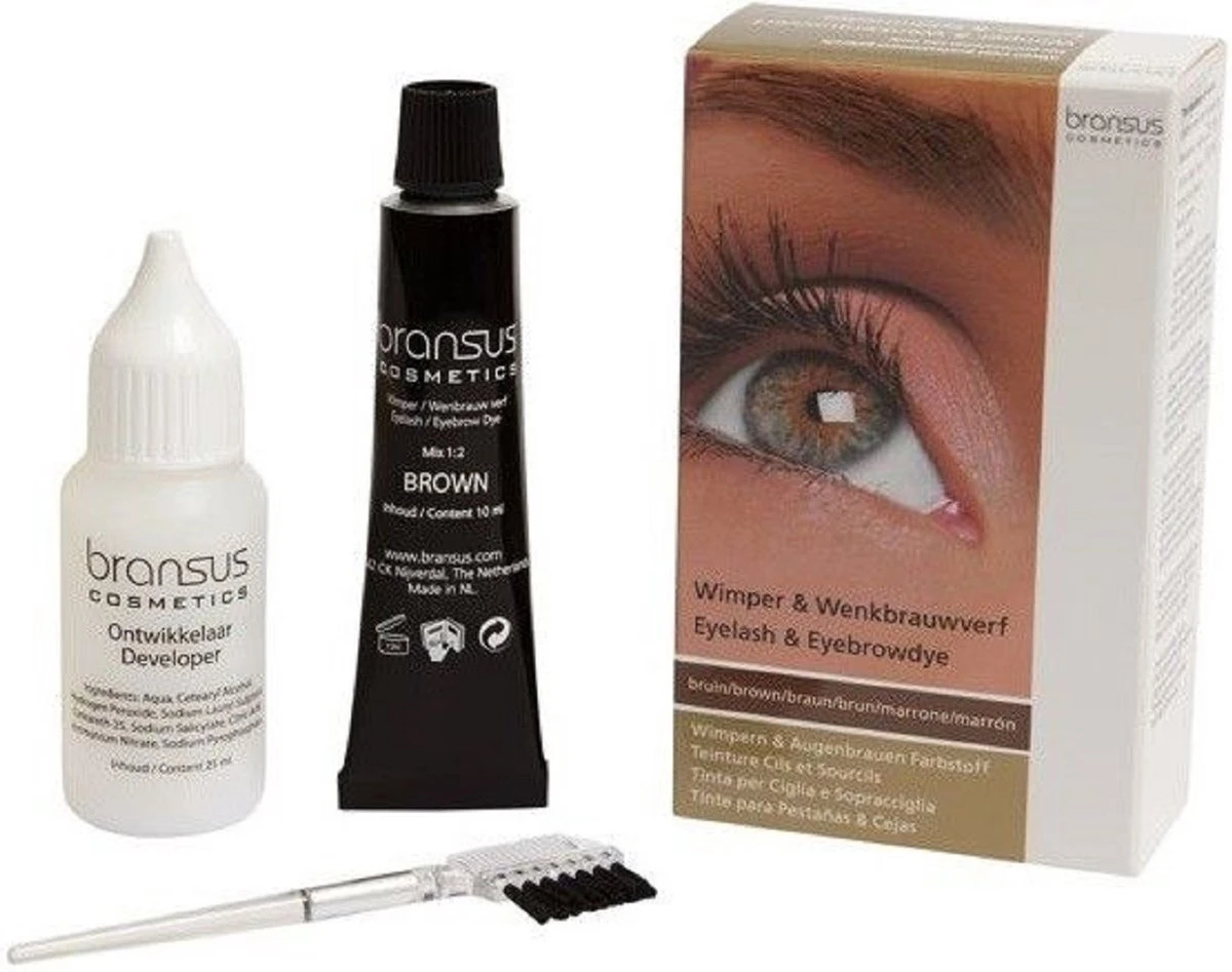 Bransus Wimper & Wenkbrauw Verf Bruin En Zwart In Set Van 2 Stuks 1 Bransus Wimper & Wenkbrauw Verf Bruin En Zwart In Set Van 2 Stuks