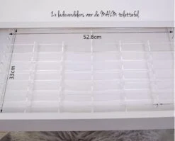 Jumanah® Collections "Sorted" MALM - Toilettafel -Volledige Lade - Make Up Organizer - Ladeverdeler - Lade Organizer - Transparant - Acryl - Kunststof -GlowBelle Verkoopwinkel 1200x968 3