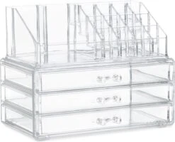 Relaxdays Make-up Organizer Klein - Stapelbaar - Sieradendoosje - Cosmetica - Opbergbox - Doorzichtig 31 Relaxdays Make-up Organizer Klein - Stapelbaar - Sieradendoosje - Cosmetica - Opbergbox - Doorzichtig -GlowBelle Verkoopwinkel 1200x971 4