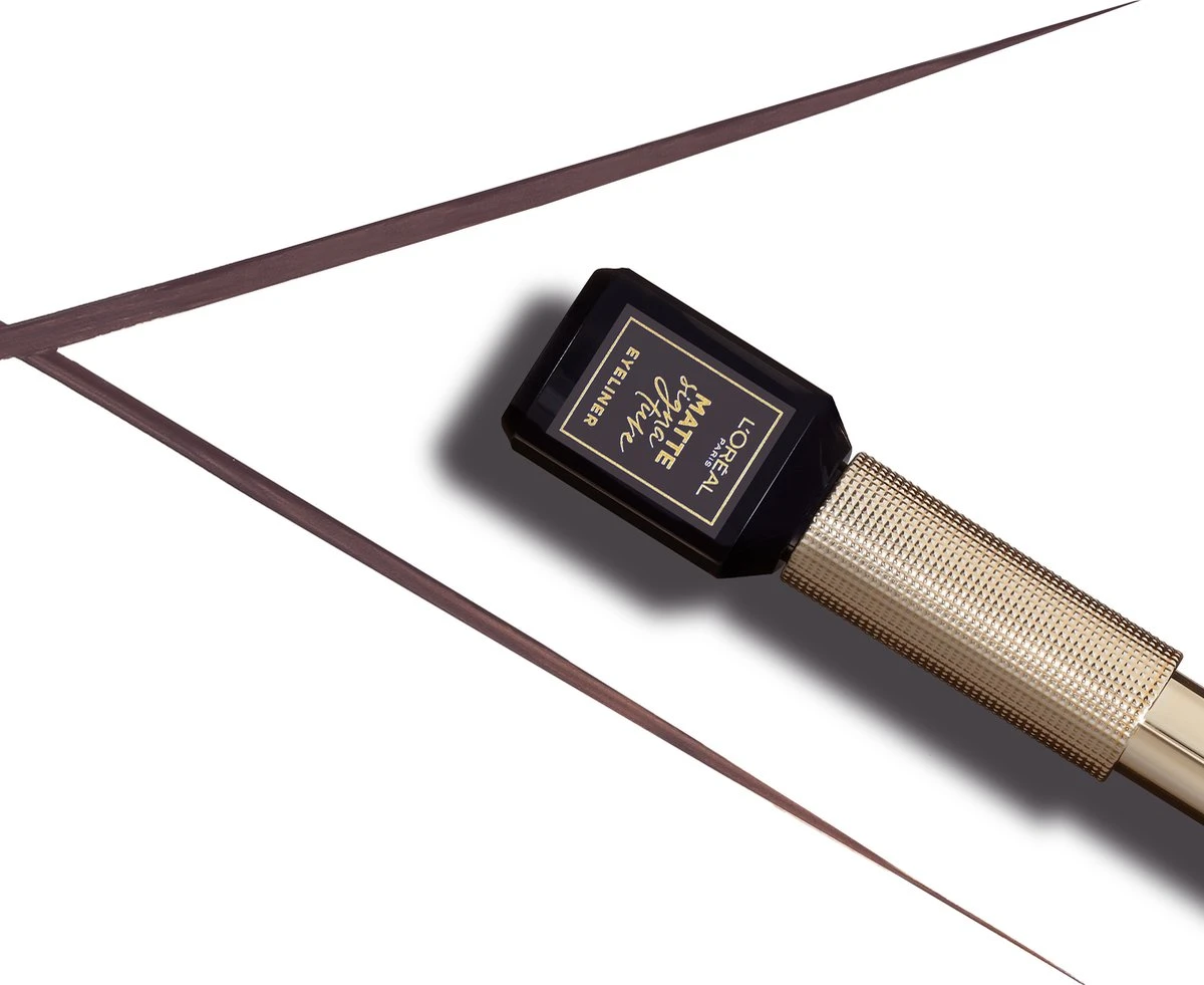 L'Oréal Paris Matte Signature Eyeliner Van Superliner – Matte Liquid Eyeliner – Waterproof - 06 Greige Signature – Grijs 2 L'Oréal Paris Matte Signature Eyeliner Van Superliner – Matte Liquid Eyeliner – Waterproof - 06 Greige Signature – Grijs - Afbeelding 2