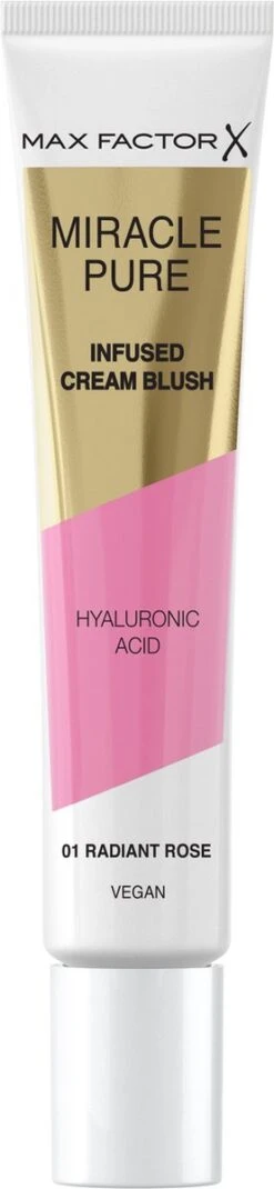 Max Factor Miracle Pure Vegan Blush - 001 Radiant Rose -GlowBelle Verkoopwinkel 277x1200 3