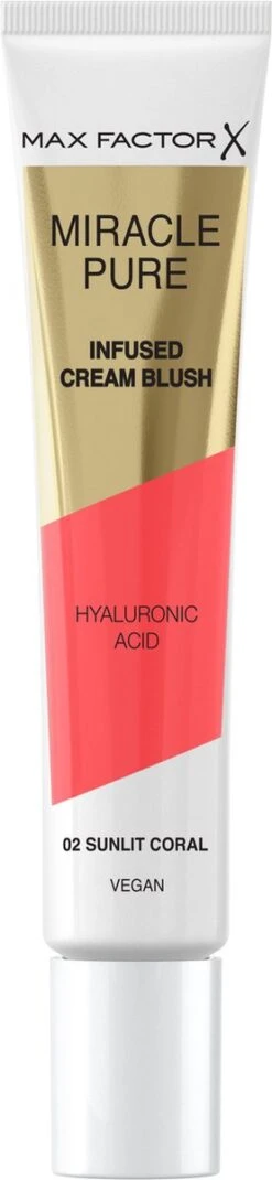 Max Factor Miracle Pure Vegan Blush 002 Sunlit Coral -GlowBelle Verkoopwinkel 277x1200 4