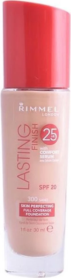 Rimmel London Lasting Finish Foundation - 300 Sand -GlowBelle Verkoopwinkel 308x1200 1