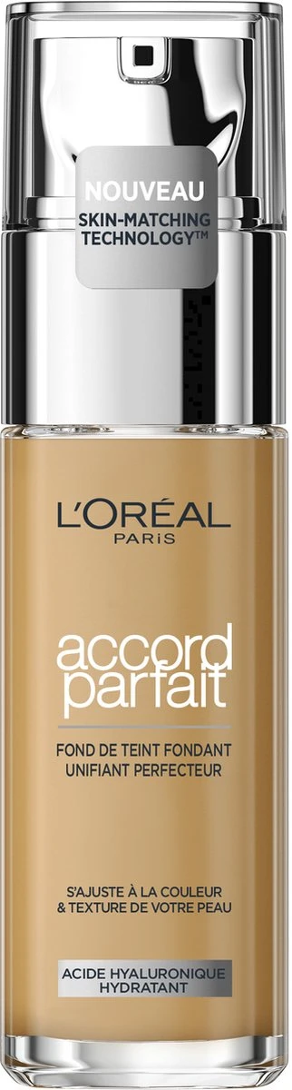 L’Oréal Paris - Accord Parfait Foundation - 4N - Natuurlijk Dekkende Foundation Met Hyaluronzuur En SPF 16 - 30 Ml 1 L’Oréal Paris - Accord Parfait Foundation - 4N - Natuurlijk Dekkende Foundation Met Hyaluronzuur En SPF 16 - 30 Ml