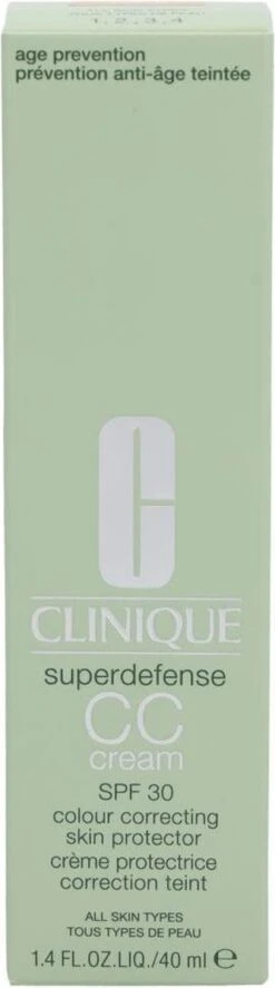 Clinique Superdefense CC Cream SPF30 - 04 Medium - CC Cream - 40 Ml -GlowBelle Verkoopwinkel 334x1200 2