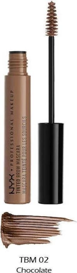 NYX Professional Makeup Tinted Brow Mascara - Chocolate TBM02 - Wenkbrauwgel -GlowBelle Verkoopwinkel 339x1200 6