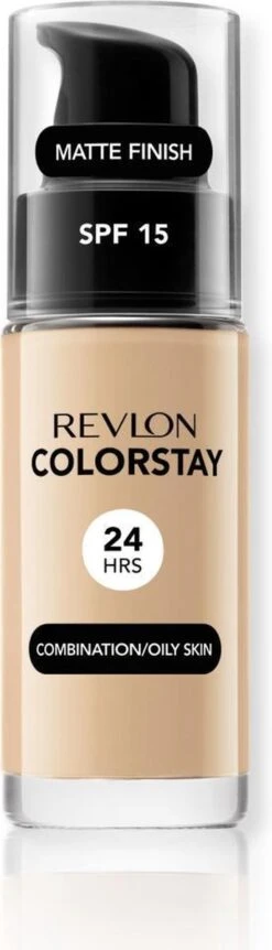 Revlon Colorstay Foundation With Pump - 180 Sand Beige (Oily Skin) 12 Revlon Colorstay Foundation With Pump - 180 Sand Beige (Oily Skin) -GlowBelle Verkoopwinkel 344x1200 1