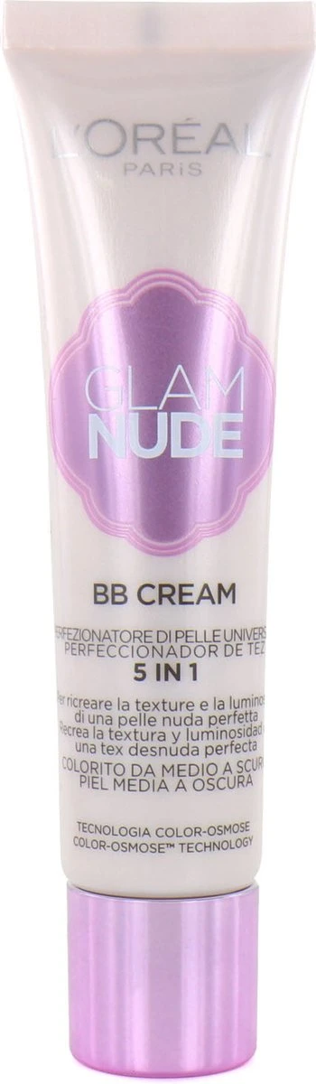 L'Oréal Glam Nude BB Cream - Medium To Dark Skin 2 L'Oréal Glam Nude BB Cream - Medium To Dark Skin - Afbeelding 2