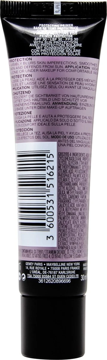 Maybelline Facestudio Primer - Protecting Primer SPF30 - 30ml 3 Maybelline Facestudio Primer - Protecting Primer SPF30 - 30ml - Afbeelding 3