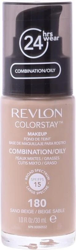 Revlon Colorstay Foundation With Pump - 180 Sand Beige (Oily Skin) 10 Revlon Colorstay Foundation With Pump - 180 Sand Beige (Oily Skin) -GlowBelle Verkoopwinkel 365x1200 2