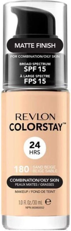 Revlon Colorstay Foundation With Pump - 180 Sand Beige (Oily Skin) 13 Revlon Colorstay Foundation With Pump - 180 Sand Beige (Oily Skin) -GlowBelle Verkoopwinkel 370x1200