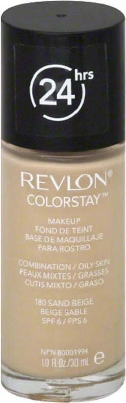 Revlon Colorstay Foundation With Pump - 180 Sand Beige (Oily Skin) 11 Revlon Colorstay Foundation With Pump - 180 Sand Beige (Oily Skin) -GlowBelle Verkoopwinkel 375x1200 1