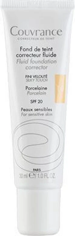 Avene Couvrance Fluid Foundation Corrector SPF20 30ml -GlowBelle Verkoopwinkel 382x1200