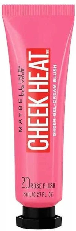 Maybelline Cheek Heat Cream Blush - 20 Rose Flash -GlowBelle Verkoopwinkel 395x1200