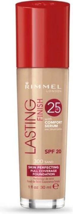 Rimmel London Lasting Finish Foundation - 300 Sand -GlowBelle Verkoopwinkel 409x1200