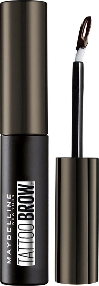 Maybelline Tattoo Brow Peel-Off Wenkbrauwgel - 3 Dark Brown - Bruin 2 Maybelline Tattoo Brow Peel-Off Wenkbrauwgel - 3 Dark Brown - Bruin - Afbeelding 2