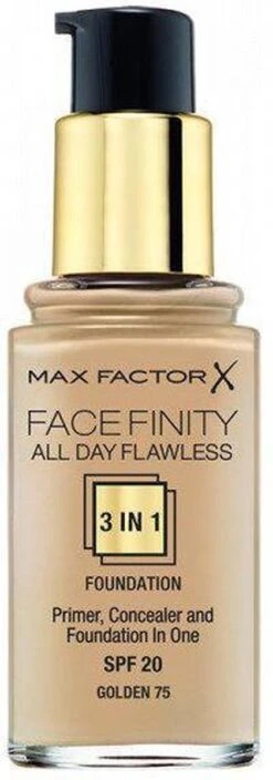 Max Factor Facefinity All Day Flawless 3-in-1 Liquid Foundation - 064 Rose Gold -GlowBelle Verkoopwinkel 421x1200 1