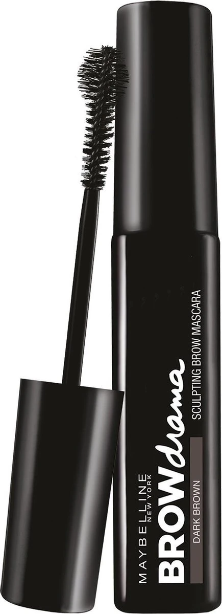 Maybelline Brow Drama Sculpting Wenkbrauw Mascara - Dark Brown 3 Maybelline Brow Drama Sculpting Wenkbrauw Mascara - Dark Brown - Afbeelding 3