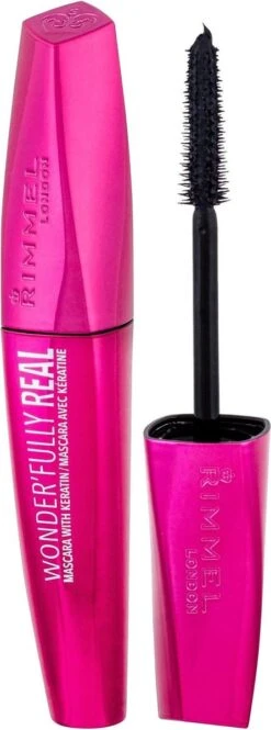 Rimmel London Wonder'fully Real Mascara - 001 Black -GlowBelle Verkoopwinkel 446x1200 2