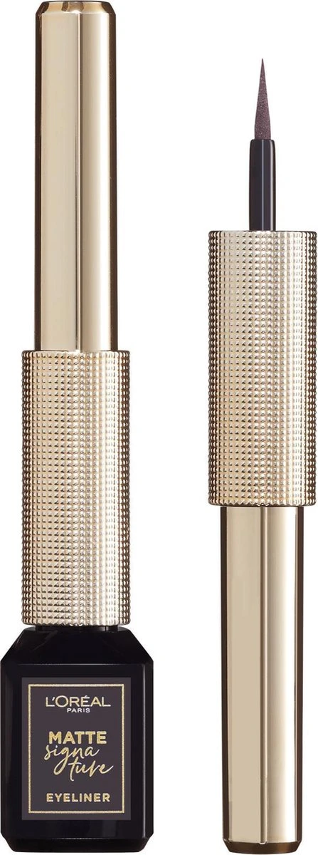 L'Oréal Paris Matte Signature Eyeliner Van Superliner – Matte Liquid Eyeliner – Waterproof - 06 Greige Signature – Grijs 9 L'Oréal Paris Matte Signature Eyeliner Van Superliner – Matte Liquid Eyeliner – Waterproof - 06 Greige Signature – Grijs - Afbeelding 9
