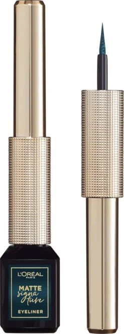 L’Oréal Paris Matte Signature Eyeliner Van Superliner – Matte Liquid Eyeliner – Waterproof - 04 Emeraude – Groen -GlowBelle Verkoopwinkel 447x1200 6
