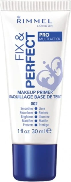 Rimmel London Fix & Perfect Make-Up Primer - 002 Transparent - 30 Ml -GlowBelle Verkoopwinkel 471x1200 1