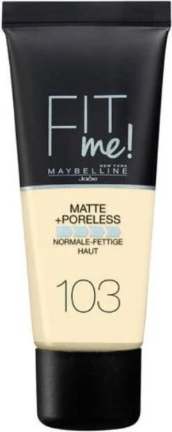 Maybelline Fit Me Matte & Poreless Foundation - 103 Pure Ivo - 30 Ml 20 Maybelline Fit Me Matte & Poreless Foundation - 103 Pure Ivo - 30 Ml -GlowBelle Verkoopwinkel 478x1200 3