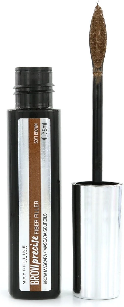Maybelline - Brow Precise Fiber Filler- 04 Soft Brown - Wenkbrauwmascara 1 Maybelline - Brow Precise Fiber Filler- 04 Soft Brown - Wenkbrauwmascara