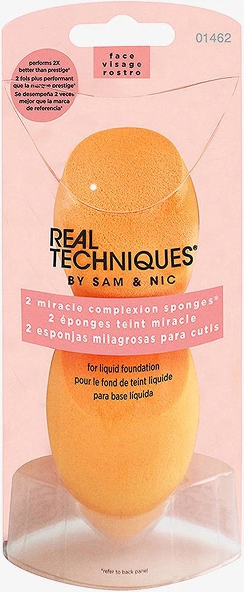 Real Techniques Miracle Complexion Duo Sponge - Make-up Spons 1 Real Techniques Miracle Complexion Duo Sponge - Make-up Spons