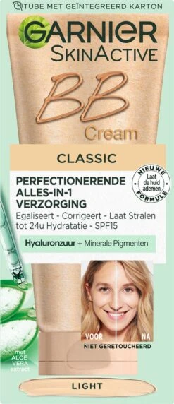 Garnier SkinActive - BB Cream Classic Light 5-in-1 Dagverzorging - 50ml - Getinte Dagcrème -GlowBelle Verkoopwinkel 518x1200 1