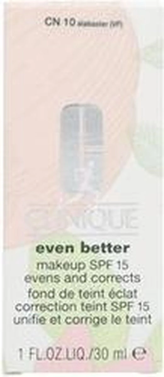 Clinique Even Better Foundation - CN 10 Alabaster - Met SPF 15 7 Clinique Even Better Foundation - CN 10 Alabaster - Met SPF 15 - Afbeelding 7