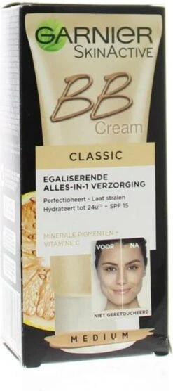 Garnier SkinActive BB Cream Classic Medium 5-in-1 Verzorging - 50 Ml -GlowBelle Verkoopwinkel 533x1200 1
