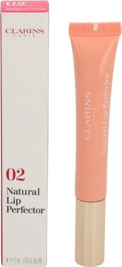 Clarins Instant Light Natural Lip Perfector - 02 Abricot Shimmer - Lipgloss - 12 Ml -GlowBelle Verkoopwinkel 549x1200