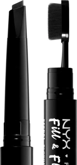 NYX Professional Makeup Fill & Fluff Eyebrow Pomade Pencil - FFEP08 Black - Wenkbrauw Potlood - 0,2 Gr -GlowBelle Verkoopwinkel 560x1200 3