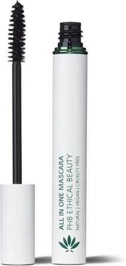 Phb Ethical Beauty Eye Make-up All In One Natural Mascara Black 9gr -GlowBelle Verkoopwinkel 571x1200 1