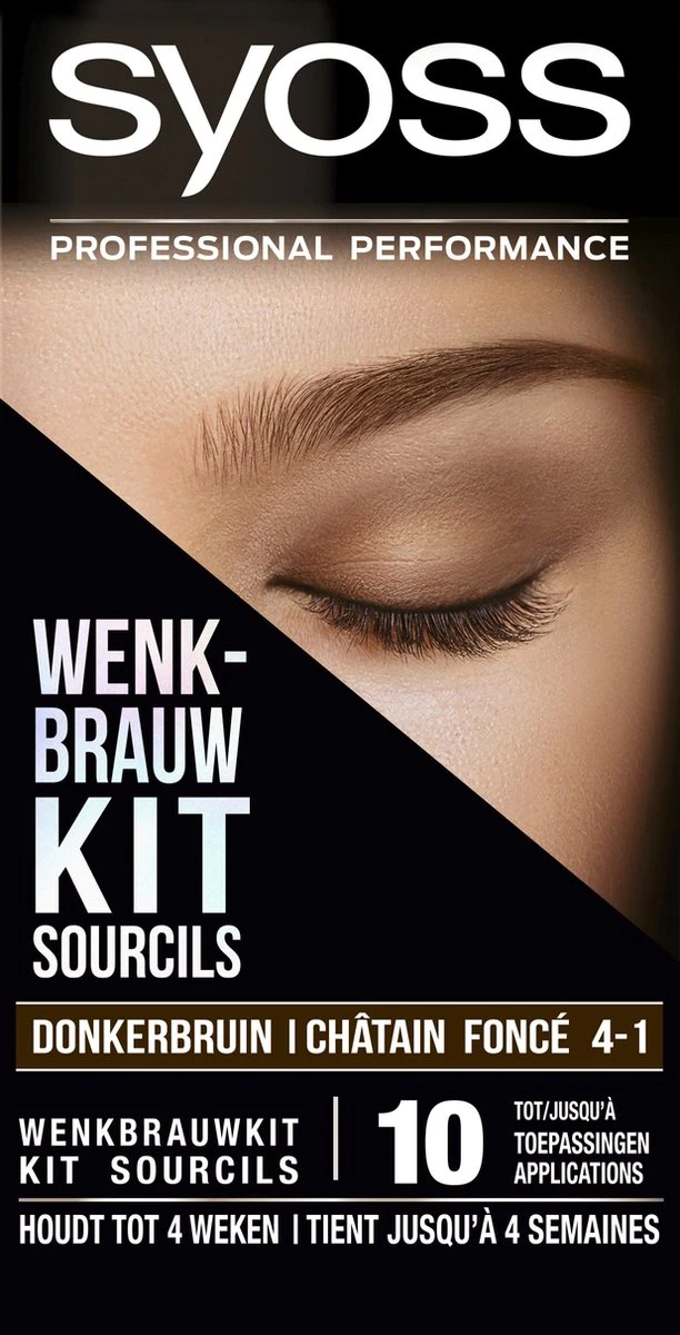 SYOSS Wenkbrauwverf 4-1 Donkerbruin - 1 Stuk 1 SYOSS Wenkbrauwverf 4-1 Donkerbruin - 1 Stuk
