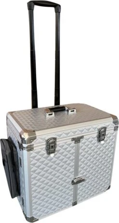 Pedicure Koffer/trolley - Professional Pedicure Case - Zilver Disco -GlowBelle Verkoopwinkel 645x1200 2