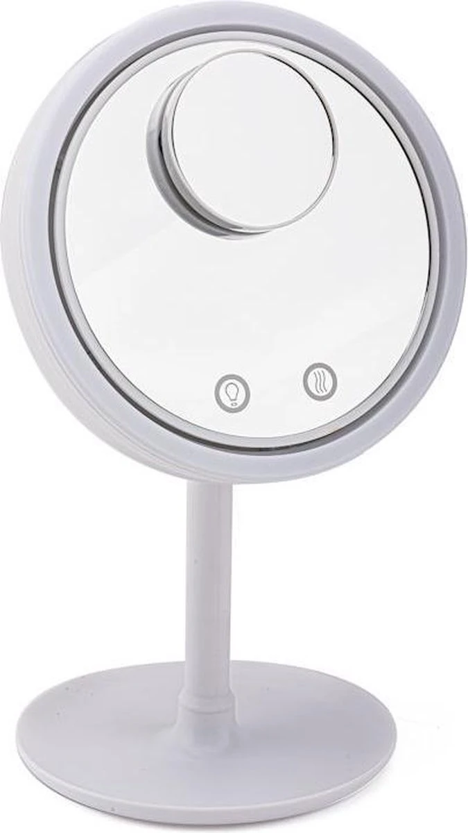 Merkloos Decopatent® Beauty Breeze Mirror - Make-Up Spiegel Met LED Verlichting & Ventilatie - 360° Draaibaar - Make Up 5x Vergrootspiegel 10 Merkloos Decopatent® Beauty Breeze Mirror - Make-Up Spiegel Met LED Verlichting & Ventilatie - 360° Draaibaar - Make Up 5x Vergrootspiegel - Afbeelding 10