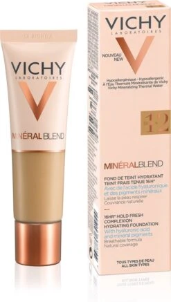 Vichy Minéralblend Foundation - 12 Sienna - 30ML - Natuurlijke Dekking -GlowBelle Verkoopwinkel 678x1200