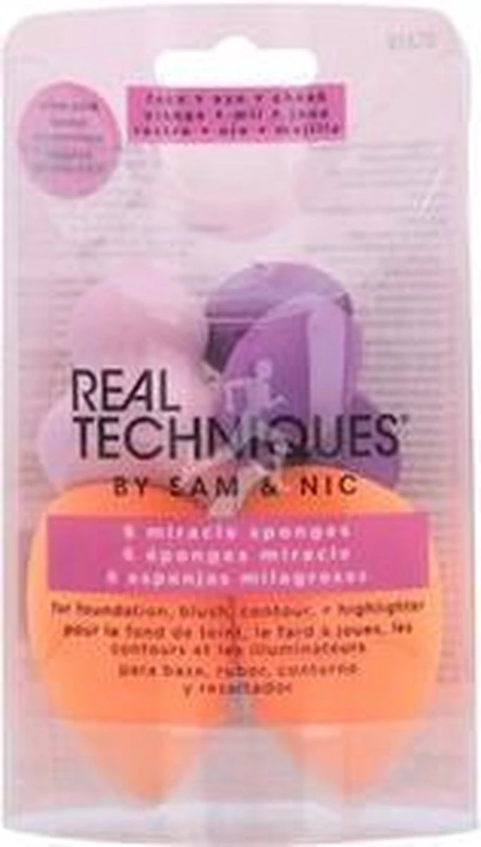 Real Techniques 6 Miracle Sponges - Make-up Spons 14 Real Techniques 6 Miracle Sponges - Make-up Spons - Afbeelding 14