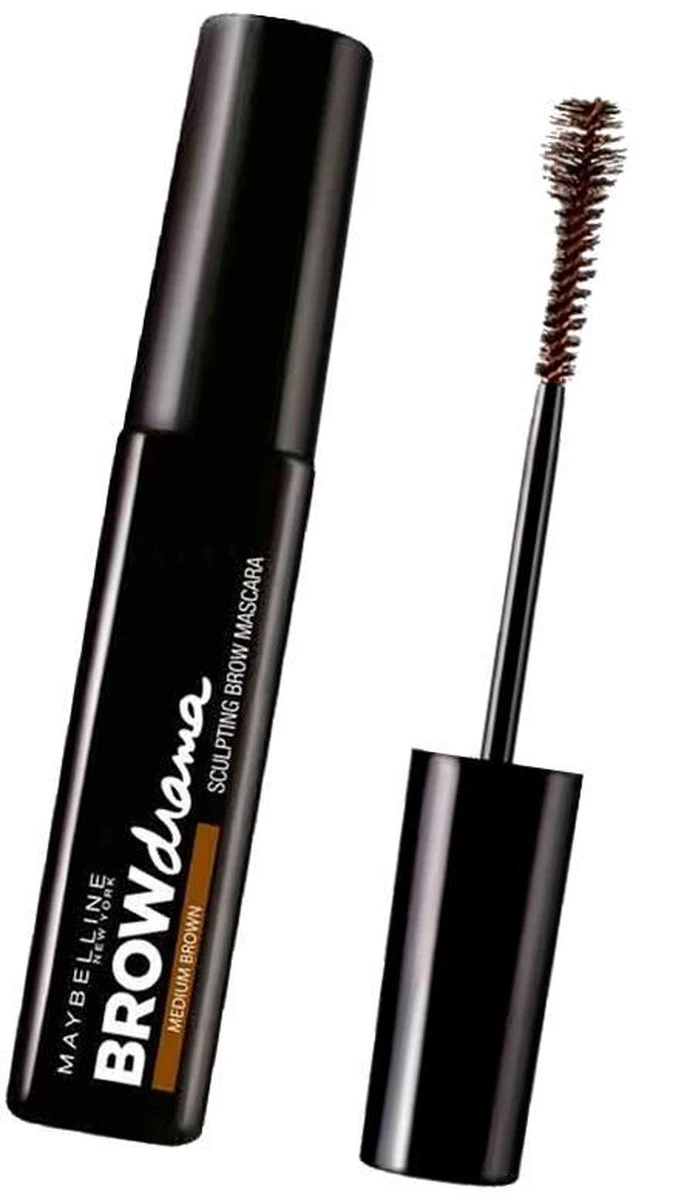Maybelline Brow Drama Sculpting Wenkbrauw Mascara - Dark Brown 8 Maybelline Brow Drama Sculpting Wenkbrauw Mascara - Dark Brown - Afbeelding 8