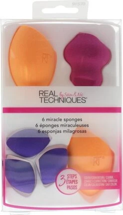 Real Techniques 6 Miracle Sponges - Make-up Spons 24 Real Techniques 6 Miracle Sponges - Make-up Spons -GlowBelle Verkoopwinkel 688x1200 5