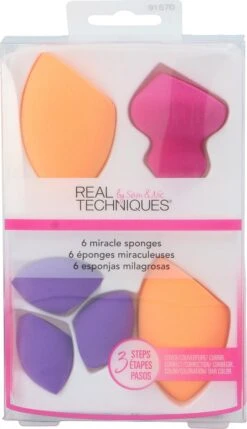 Real Techniques 6 Miracle Sponges - Make-up Spons 23 Real Techniques 6 Miracle Sponges - Make-up Spons -GlowBelle Verkoopwinkel 691x1200 3
