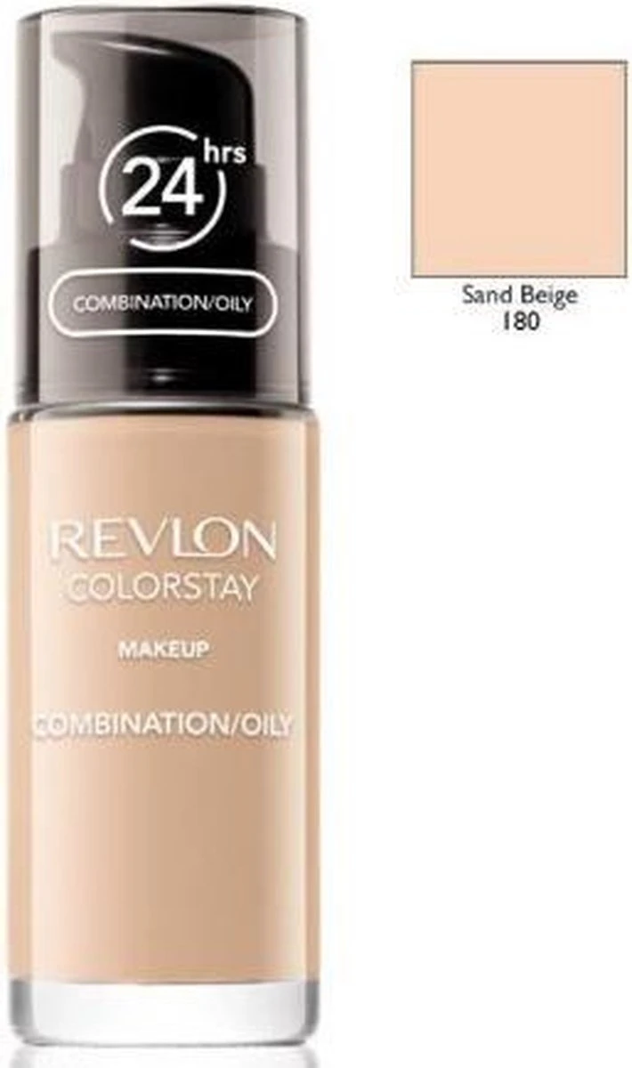 Revlon Colorstay Foundation With Pump - 180 Sand Beige (Oily Skin) 7 Revlon Colorstay Foundation With Pump - 180 Sand Beige (Oily Skin) - Afbeelding 7