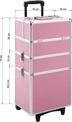 TecTake Cosmetica Koffer Met 3 Etages - Roze - Make-up Koffer 17 TecTake Cosmetica Koffer Met 3 Etages - Roze - Make-up Koffer -GlowBelle Verkoopwinkel 715x1200 6