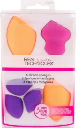 Real Techniques 6 Miracle Sponges - Make-up Spons 21 Real Techniques 6 Miracle Sponges - Make-up Spons -GlowBelle Verkoopwinkel 716x1200 3
