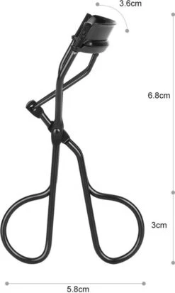 Merkloos Allsa - Wimperkruller Mat Zwart - Inclusief 4 Siliconen Pads - Wimperlifting - RVS -GlowBelle Verkoopwinkel 718x1200 3